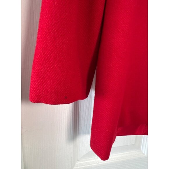 Vintage 100% Pure Wool Red Blazer Jacket Fundamental Things 8P - Picture 7 of 11